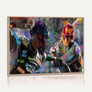 Graffiti Baseball Player Street Art Wall Art Canvas Print