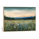 Wildflower Meadow Oil Painting Canvas — Daisy Lavender