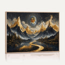 Abstract Mountain Wall Art Canvas Print Modern Landscape Painting Print