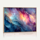 Colorful Abstract Canvas Wall Art Print, Vibrant Popup Color Art Print
