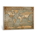 Vintage Personalized Push Pin World Map, Vintage Travel Map Canvas, Custom Names Anniversary Gift, Places Visited Pin Board, Couples Adventure Art by MyGreatCanvas | Canvas Wall Art Prints | Photo Prints & Wall Decor