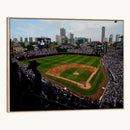 Chicago Cubs Baseball Team Print - Wrigley Field Stadium