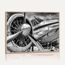 Vintage Antique Airplane Wall Art Canvas Print