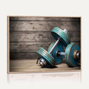 Dambell and Sport Wall Art Canvas Print