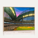 Milwaukee Brewers Baseball Team Print Canvas- American