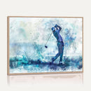 Golf Swing Wall Art Canvas Print - Sports-Inspired