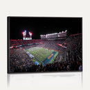 Ben Hill Griffin Stadium Night Game Triple Canvas Wall Art -