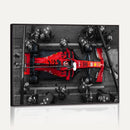 Ferrari Pit Stop Canvas Wall Art – Precision and Speed