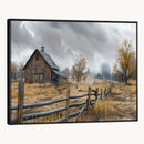 Rustic Autumn Farmhouse Wall Art Canvas Print – Serene