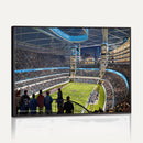 Chicago Dome Stadium Wall Art Canvas Print – Framed Modern