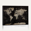 Detailed World Map Wall Art Print - Large Framed World Map