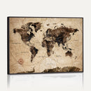World Map Wall Art Canvas Print