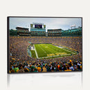 Green Bay Packers Stadium Wall Art Canvas Print, Lambeau
