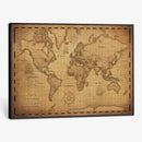 Personalized Push Pin World Map, Vintage Travel Map Canvas, Custom Names Anniversary Gift, Places Visited Pin Board, Couples Adventure Art by MyGreatCanvas | Canvas Wall Art Prints | Photo Prints & Wall Decor