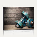 Dambell and Sport Wall Art Canvas Print