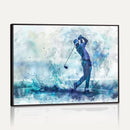 Golf Swing Wall Art Canvas Print - Sports-Inspired