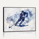 Hockey Player Wall Art Canvas Print - Sports-Inspired