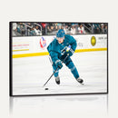 San Jose Sharks Ice Hockey Player Wall Art Canvas Print