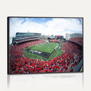 Cincinnati Bearcats Football Team Print - Nippert Stadium Wall Art Canvas Print