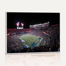 Ben Hill Griffin Stadium Night Game Triple Canvas Wall Art -