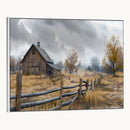Rustic Autumn Farmhouse Wall Art Canvas Print – Serene