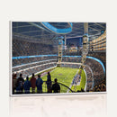 Chicago Dome Stadium Wall Art Canvas Print – Framed Modern