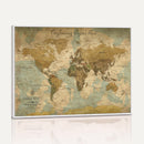 Personalized Custom World Map Wall Art Print – Add Your