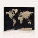 World Map Wall Art Print – Detailed Map of the World Wall
