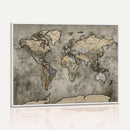 World Map Canvas Print – Detailed Map of the World Wall Art