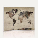 World Map Canvas Print – Detailed Map of the World Adventure