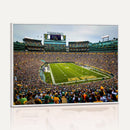 Green Bay Packers Stadium Wall Art Canvas Print, Lambeau