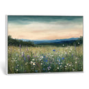Wildflower Meadow Oil Painting Canvas — Daisy Lavender