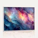Colorful Abstract Canvas Wall Art Print, Vibrant Popup Color Art Print