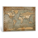 Vintage Personalized Push Pin World Map, Vintage Travel Map Canvas, Custom Names Anniversary Gift, Places Visited Pin Board, Couples Adventure Art by MyGreatCanvas | Canvas Wall Art Prints | Photo Prints & Wall Decor