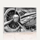 Vintage Antique Airplane Wall Art Canvas Print