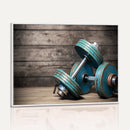 Dambell and Sport Wall Art Canvas Print