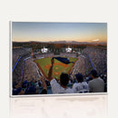 Dodger Stadium Sunset Game Triple Canvas Wall Art - Los