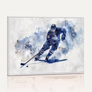 Hockey Player Wall Art Canvas Print - Sports-Inspired