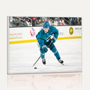 San Jose Sharks Ice Hockey Player Wall Art Canvas Print