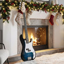 45.5 Inch Electric Bass Guitar with Double Pickups and Gig Bag for Beginners by LJGDeals