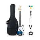 45.5 Inch Electric Bass Guitar with Double Pickups and Gig Bag for Beginners by LJGDeals