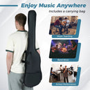 45.5 Inch Electric Bass Guitar with Double Pickups and Gig Bag for Beginners by LJGDeals