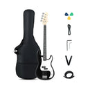 45.5 Inch Electric Bass Guitar with Double Pickups and Gig Bag for Beginners by LJGDeals
