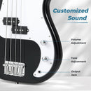 45.5 Inch Electric Bass Guitar with Double Pickups and Gig Bag for Beginners by LJGDeals