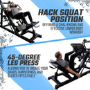 Plate Loaded 45° Leg Press & Hack Squat Machine (New)