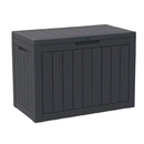 75 Gallon Heavy-Duty Outdoor Deck Box – Waterproof Patio Storage Box with Hinged Lid, Lockable & Easy Assembly by 2Dropme