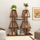 5-Tier 10 Potted Wood Plant Stand for Multiple Plants by LJGDeals