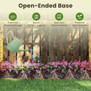 45 Inch Wooden Raised Garden Bed with Lattice Trellis for Outdoor-Natural by LJGDeals