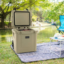 45 Quart Cooler Towable Ice Chest-Brown by DirectDeals