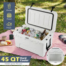 45 Quart Portable Hard Cooler Insulated Ice Chest Keeps Cool for up to 6 Days by LJGDeals
